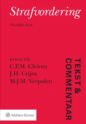 Omslag van Tekst & Commentaar Strafvordering