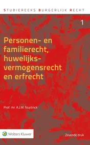 Omslag van Personen- en familierecht, huwelijksvermogensrecht en erfrecht