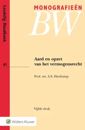 Omslag van Aard en opzet van het vermogensrecht