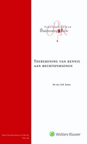 Omslag van Toerekening van kennis aan rechtspersonen