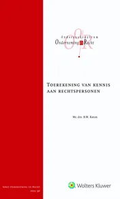 Omslag van Toerekening van kennis aan rechtspersonen
