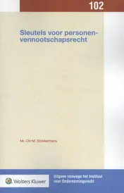 Omslag van Sleutels voor personenvennootschapsrecht