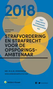 Omslag van Zakboek Strafvordering en Strafrecht voor de Opsporingsambtenaar 2018