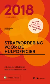 Omslag van Strafvordering voor de Hulpofficier 2018