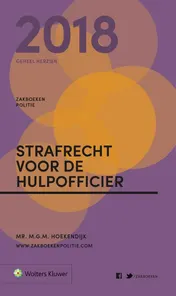 Omslag van Zakboek Strafrecht voor de Hulpofficier 2018