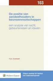 Omslag van De positie van aandeelhouders in beursvennootschappen