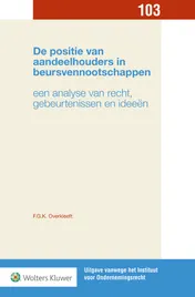 Omslag van De positie van aandeelhouders in beursvennootschappen