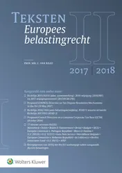 Omslag van Teksten Europees belastingrecht 2017/2018