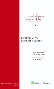Omslag van Tenietgaan van beperkte rechten
