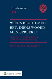 Omslag van Wiens brood men eet, diens woord men spreekt?