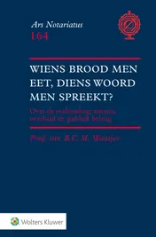 Omslag van Wiens brood men eet, diens woord men spreekt?