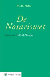 Omslag van De Notariswet