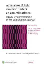 Omslag van Aansprakelijkheid van bestuurders en commissarissen