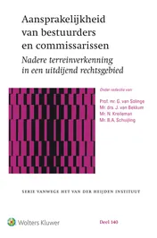 Omslag van Aansprakelijkheid van bestuurders en commissarissen