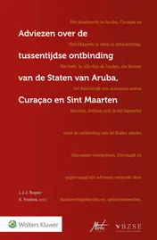 Omslag van Adviezen over de tussentijdse ontbinding van de Staten van Aruba, Curaçao en Sint Maarten