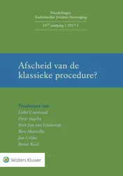 Omslag van Afscheid van de klassieke procedure?