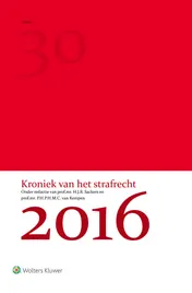 Omslag van Kroniek van het strafrecht 2016