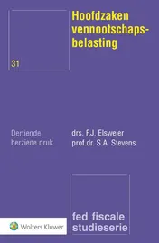 Omslag van Hoofdzaken vennootschapsbelasting
