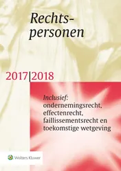 Omslag van Rechtspersonen 2017/2018