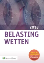 Omslag van Belastingwetten - pocketeditie 2018