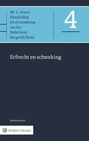 Omslag van Erfrecht en schenking