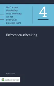Omslag van Erfrecht en schenking