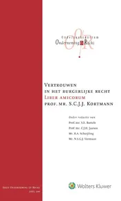 Omslag van Vertrouwen in het burgerlijke recht
