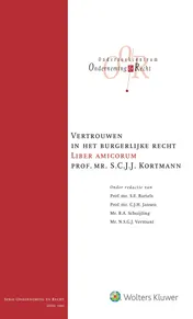 Omslag van Vertrouwen in het burgerlijke recht