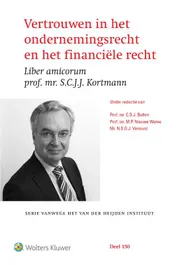 Omslag van Vertrouwen in het ondernemingsrecht en het financiële recht