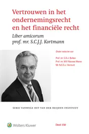 Omslag van Vertrouwen in het ondernemingsrecht en het financiële recht