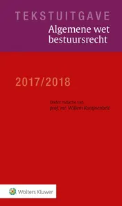 Omslag van Tekstuitgave Algemene wet bestuursrecht 2017/2018