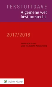 Omslag van Tekstuitgave Algemene wet bestuursrecht 2017/2018