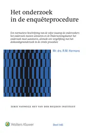 Omslag van Het onderzoek in de enquêteprocedure