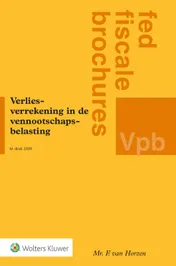 Omslag van Verliesverrekening in de vennootschapsbelasting