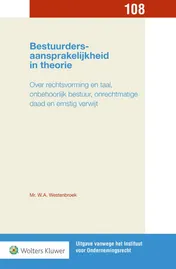 Omslag van Bestuurdersaansprakelijkheid in theorie