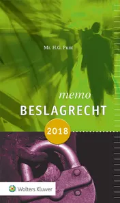 Omslag van Memo beslagrecht 2018