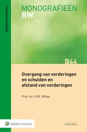 Omslag van Overgang van vorderingen en schulden en afstand van vorderingen