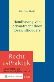 Omslag van Handhaving van privaatrecht door toezichthouders