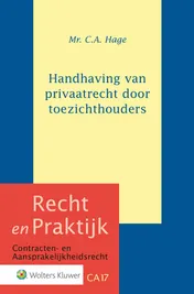 Omslag van Handhaving van privaatrecht door toezichthouders