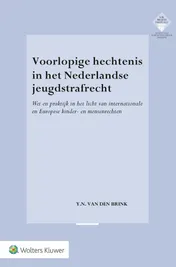 Omslag van Voorlopige hechtenis in het Nederlandse jeugdstrafrecht