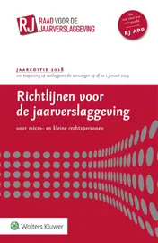 Omslag van Richtlijnen voor de Jaarverslaggeving 2018
