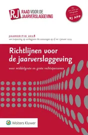 Omslag van Richtlijnen voor de jaarverslaggeving 2018