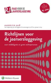 Omslag van Richtlijnen voor de jaarverslaggeving 2018