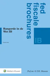 Omslag van Rangorde in de Wet IB