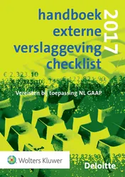 Omslag van Handboek Externe Verslaggeving Checklist 2017