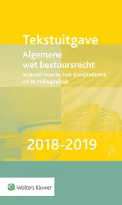 Omslag van Tekstuitgave Algemene wet bestuursrecht 2018-2019
