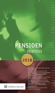 Omslag van Pensioenmemo 2018