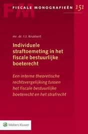 Omslag van Individuele straftoemeting in het fiscale bestuurlijke boeterecht