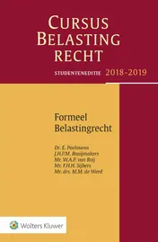 Omslag van Formueel belastingrecht 2018-2019