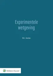 Omslag van Experimentele wetgeving